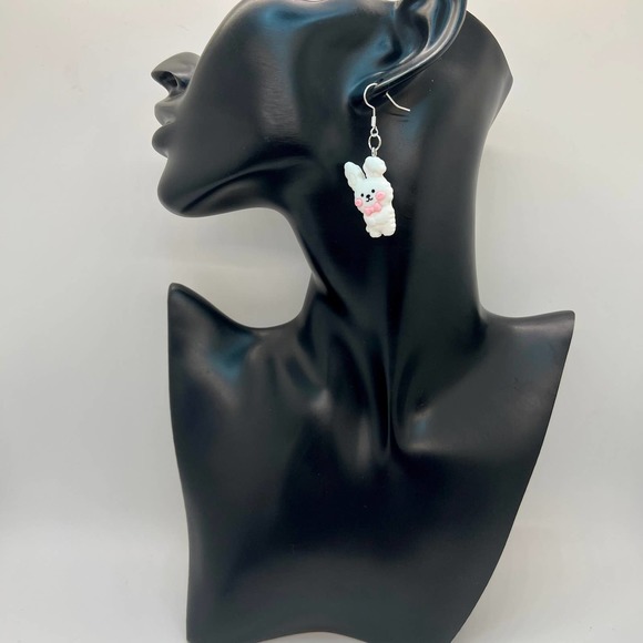 Bunny Earrings - Rabbit Earrings - Easter Earrings - Girl Earrings - DDLG - Picture 9 of 10